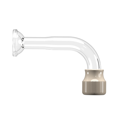 DC Quartz Transfer tube with S13 Elbow