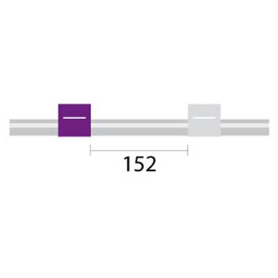 Contour Flared End PVC Pump Tube 2tag 2.79mm ID Purple/White (PKT 6)