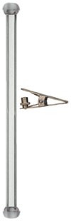 Glass Transfer Tube-110 (links 808-0875 to spray chamber with ball joint), + JC-13 Clip