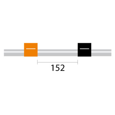 [0.13-OBLK] PVC Pump Tube 2tag 0.13mm ID Orange/Black (PKT 12)