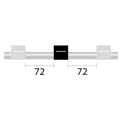 [0.95-WBLK3B] PVC Pump Tube 3tag 0.95mm ID White/Black (PKT 12)