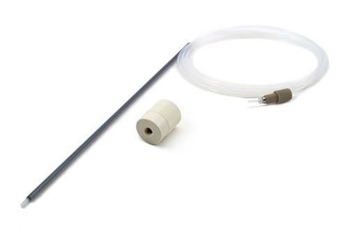 [70-803-1443] PTFE Sheathed Carbon Fibre Probe 0.75mm ID with 1/4-28 ratchet fitting (for Cetac ASX-200, 500, 800 & PerkinElmer S20 Series)