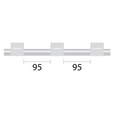 [1.02-WHT3B-95-F] Contour Flared End PVC Pump Tube 3tag (95mm) 1.02mm ID White/White (PKT 6)