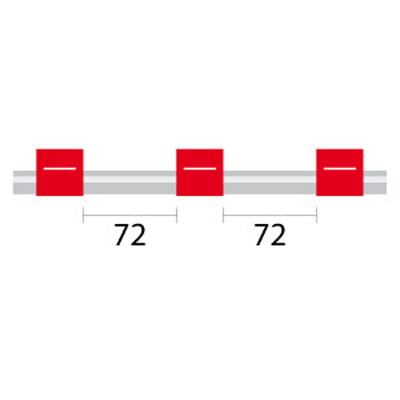 [1.14-RED3B-F] Contour Flared End PVC Pump Tube 3tag 1.14mm ID Red/Red (PKT 6)
