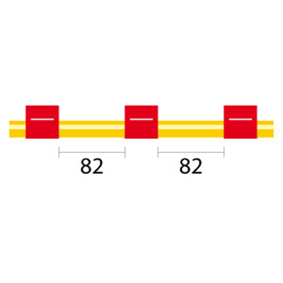 [1.14-RED3B-SF-F] Contour Flared End Solva Flex Pump Tube 3 tag 1.14mm ID Red/Red (PKT 6)