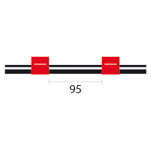 [VS1.14-RED-95] Viton Pump Tube 2tag (95mm) 1.14mm ID Red/Red (PKT 12)