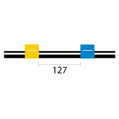 [VS1.52-YB] Viton Pump Tube 2tag 1.52mm ID Yellow/Blue (PKT 12)
