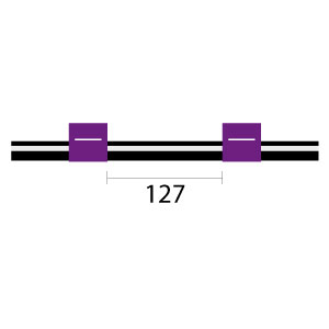 [VS2.06-PUR] Viton Pump Tube 2tag 2.06mm ID Purple/Purple (PKT 12)
