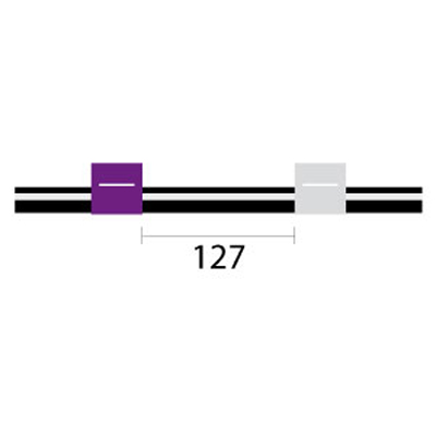 [VS2.79-PW-F] Contour Flared End Viton Pump Tube 2tag 2.79mm ID Purple/White (PKT 6)
