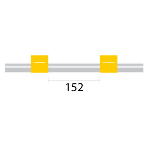 [1.42-YLW] PVC Pump Tube 2tag 1.42mm ID Yellow/Yellow (PKT 12)