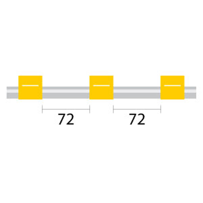 [1.42-YLW3B-F] Contour Flared End PVC Pump Tube 3tag 1.42mm ID Yellow/Yellow (PKT 6)