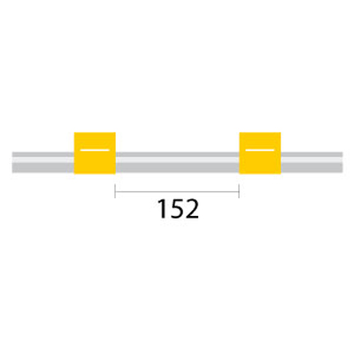[1.42-YLW-F] Contour Flared End PVC Pump Tube 2tag 1.42mm ID Yellow/Yellow (PKT 6)