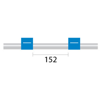 [1.65-BLU] PVC Pump Tube 2tag 1.65mm ID Blue/Blue (PKT 12)