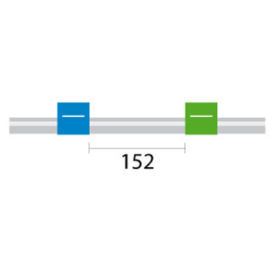 [1.75-BG] PVC Pump Tube 2tag 1.75mm ID Blue/Green (PKT 12)