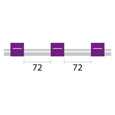 [2.06-PUR3B-F] Contour Flared End PVC Pump Tube 3tag 2.06mm ID Purple/Purple (PKT 6)