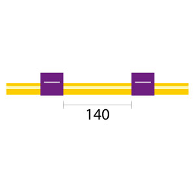[2.06-PUR-SF-F] Contour Flared End Solva Flex Pump Tube 2tag 2.06mm ID Purple/Purple (PKT 6)