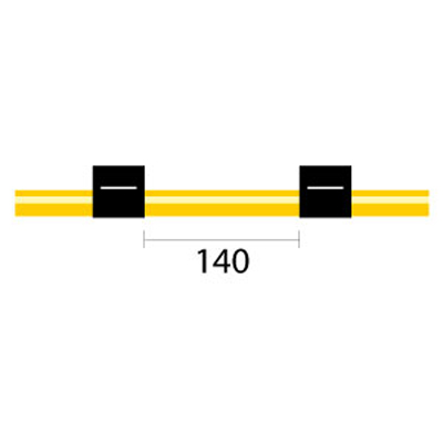 [0.76-BLK-SF-F] Contour Flared End Solva Flex Pump Tube 2tag 0.76mm ID Black/Black (PKT 6)