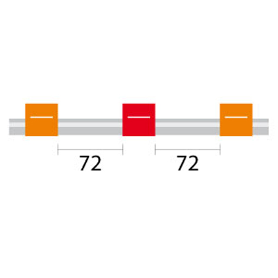 [0.19-OR3B] PVC Pump Tube 3tag 0.19mm ID Orange/Red (PKT 12)