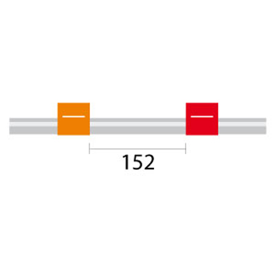 [0.19-OR-F] Contour Flared End PVC Pump Tube 2tag 0.19mm ID Orange/Red (PKT 6)