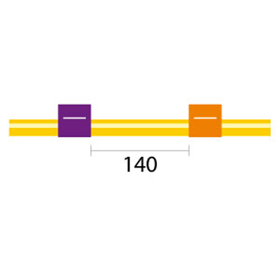 [2.54-PO-SF] Solva Flex Pump Tube 2tag 2.54mm ID Purple/Orange (PKT 12)