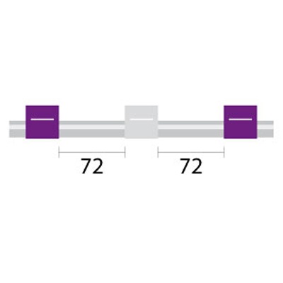 [2.79-PW3B-F] Contour Flared End PVC Pump Tube 3tag 2.79mm ID Purple/White (PKT 6)