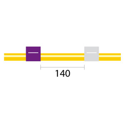 [2.79-PW-SF-F] Contour Flared End Solva Flex Pump Tube 2tag 2.79mm ID Purple/White (PKT 6)