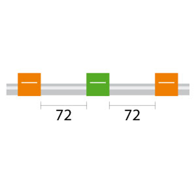 [0.38-OG3B-F] Contour Flared End PVC Pump Tube 3tag 0.38mm ID Orange/Green (PKT 6)