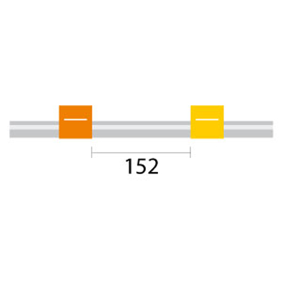 [0.51-OY-F] Contour Flared End PVC Pump Tube 2tag 0.51mm ID Orange/Yellow (PKT 6)