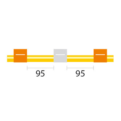 [0.64-OW3B-95-SF] Solva Flex Pump Tube 3 tag (95mm) 0.64mm ID Orange/White (PKT 12)