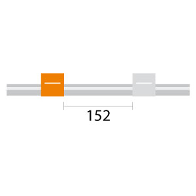 [0.64-OW-F] Contour Flared End PVC Pump Tube 2tag 0.64mm ID Orange/White (PKT 6)