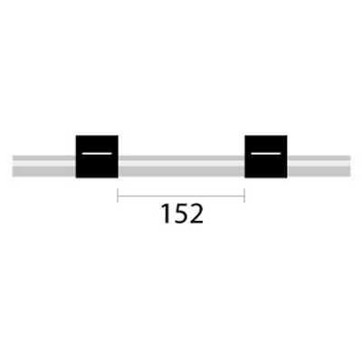 [0.76-BLK-F] Contour Flared End PVC Pump Tube 2tag 0.76mm ID Black/Black (PKT 6)